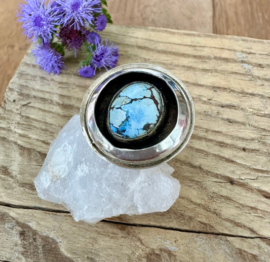 Golden Hills Turquoise Shadow Box Ring