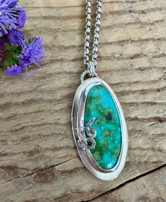 Sonoran Turquoise and Snake Necklace