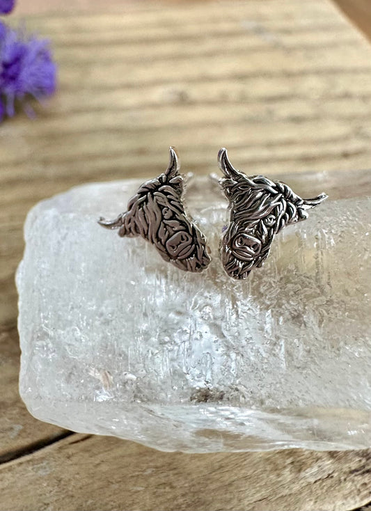Highland Cow Stud Earrings